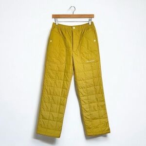 The Arrivals Haelo Quilted Puffer Pant Ultralight Packable Eco-Down Goldenrod XS